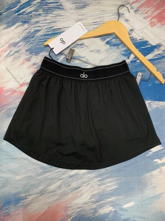 ALO Yoga Dresses & Skirts - ALO Yoga Black Match Point Tennis Skirt XXS XS🎾Sophisticated Sporty Style